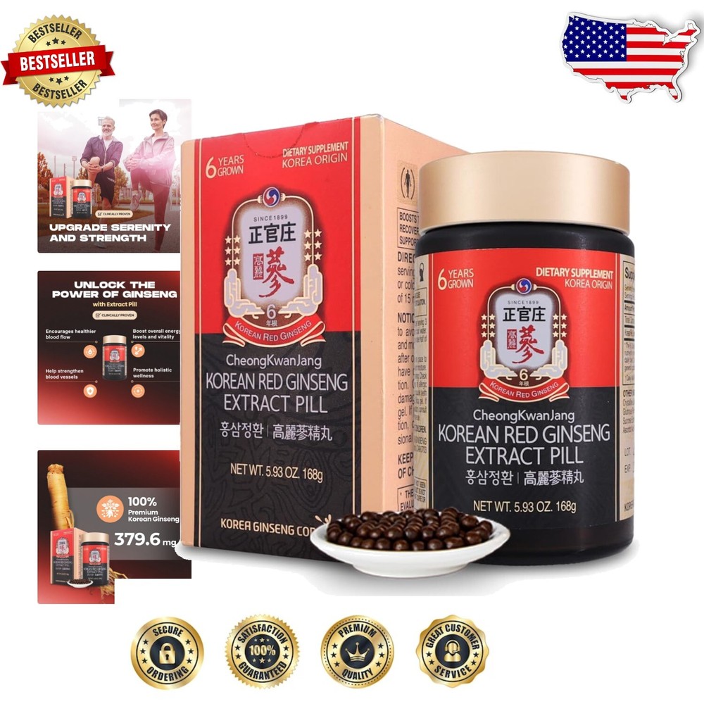 800 Count Concentrated Panax Ginseng Root Powder Capsules for Easy Absorption