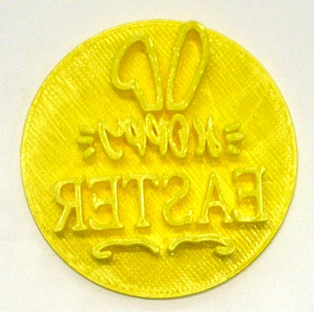 Hoppy Easter Bunny Rabbit Ears Cookie Stamp Embosser PR4194 USA