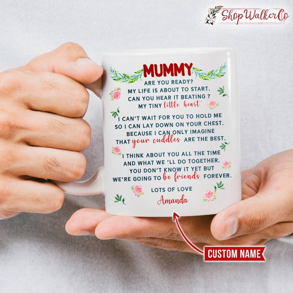 Custom Dear Mommy Mug First Mother's Day Gift From Baby to Mom