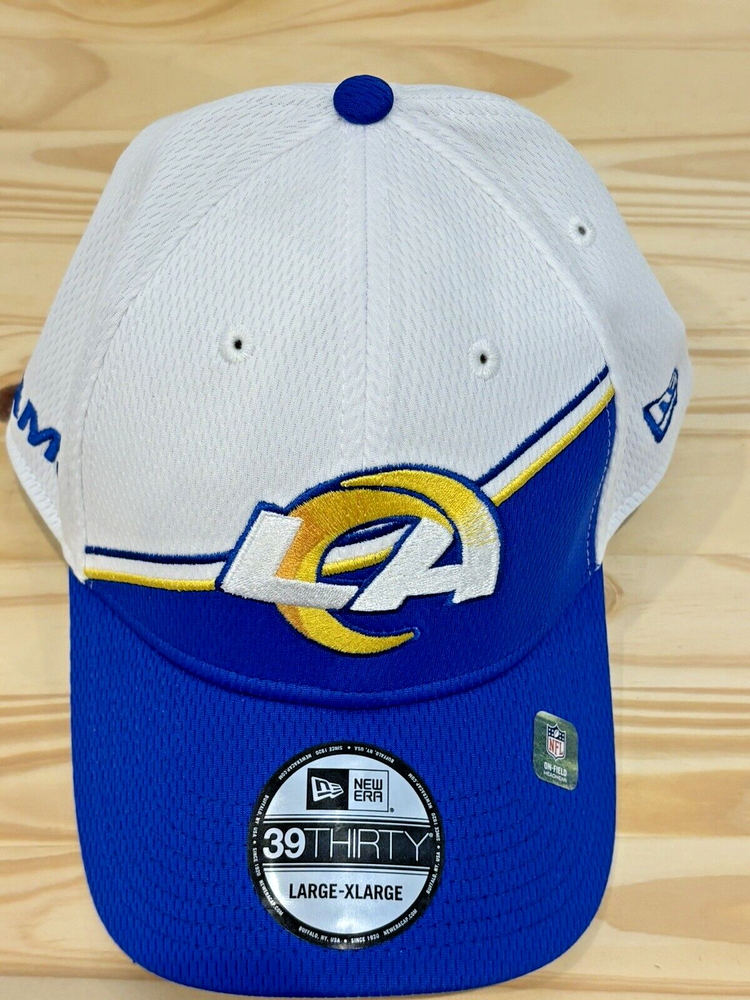New Era Men's L.A. Rams 2023 Sideline 39Thirty Stretch Fit Hat Team Colors L/XL
