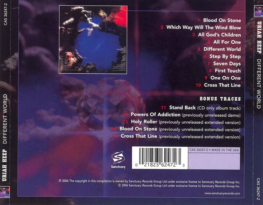Uriah Heep Different World CD with Bonus Tracks New