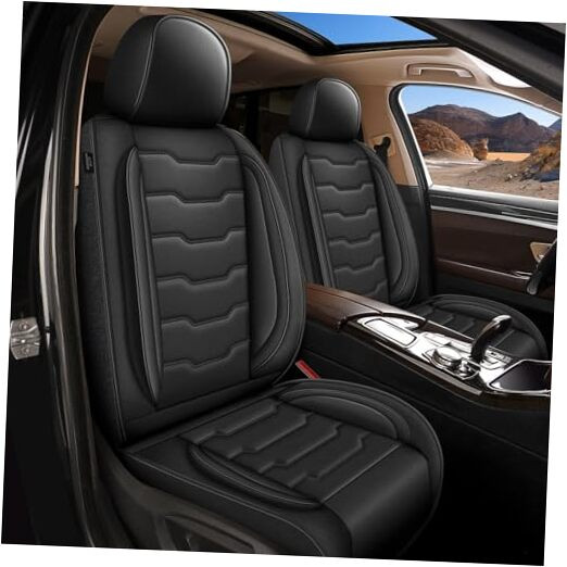 2 Front Seat Covers Custom Fit for Mazda CX5 2013-2025: Waterproof Leather Car