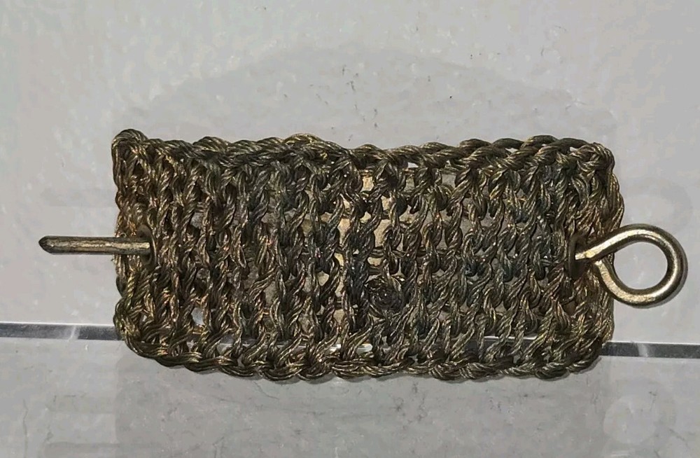 Antique Victorian Brass Ornate Hair Pin for Vintage Style