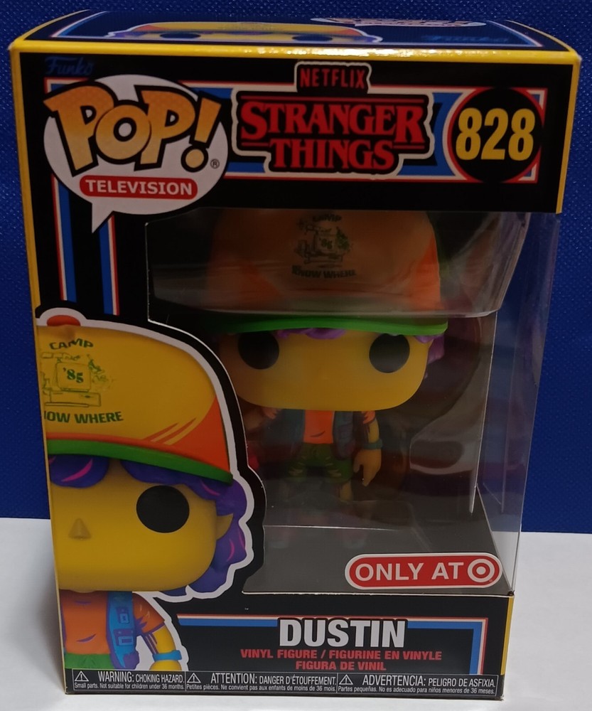 Funko POP! - Dustin - Stranger Things 828 - Blacklight Target Exc - Near Mint NM