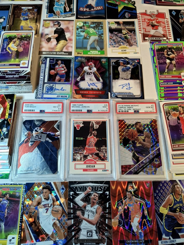 🔥200+👀 AUTOS/# Multi Sport Collection PSA 10 LeBron Jordan Brady Wembanyama RC