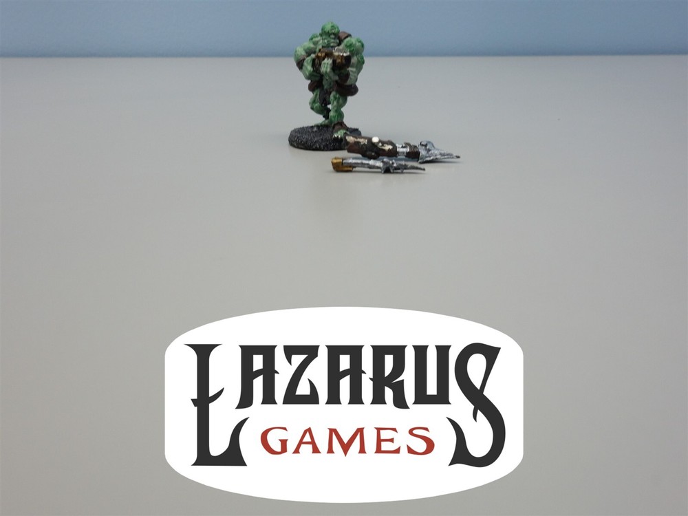 Warhammer 40k Necromunda - Scavvy Scaly Heavy with Cannon (painted oop metal)