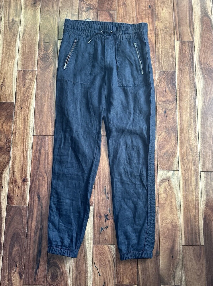 Athleta Black Cabo Linen Jogger Size 4