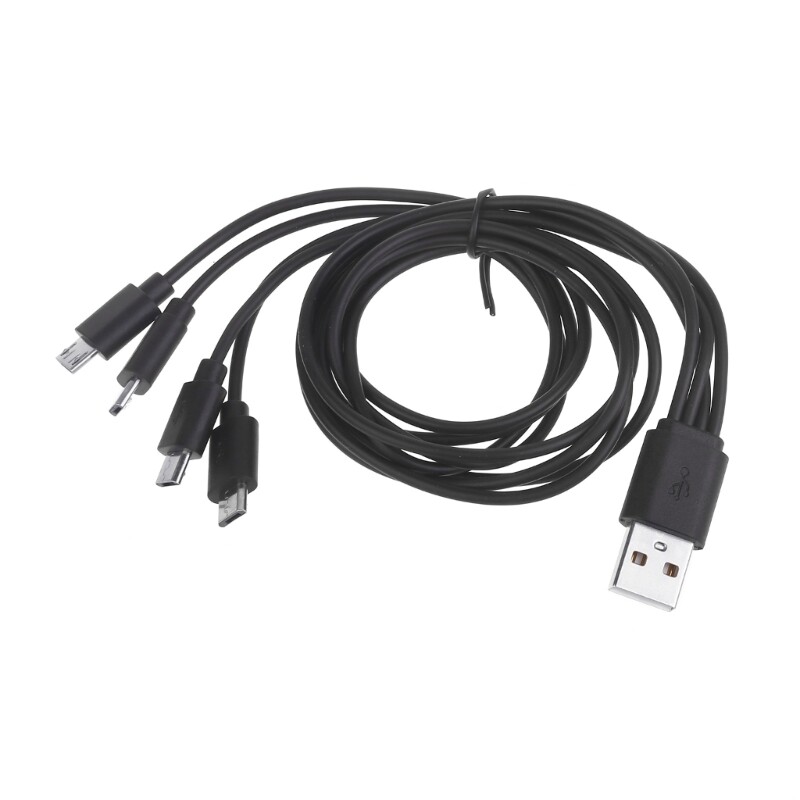 4-in-1 Micro USB Splitter Cable for Multi-Device Charging