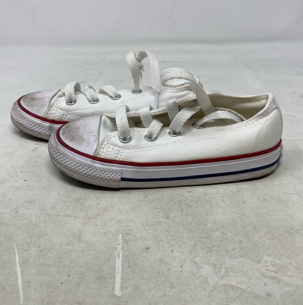 Converse Chuck Taylor All Star Low Infant/Toddler Shoes - Optical White, Size 8C