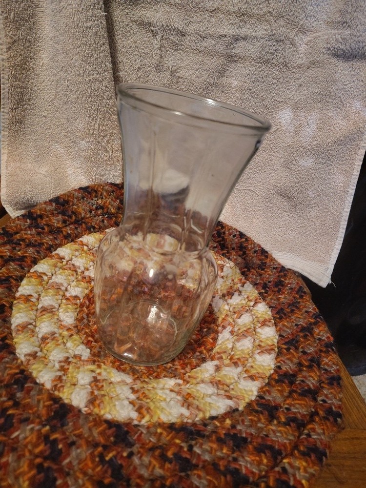 Brody C206 Paneled Depression Glass Vase