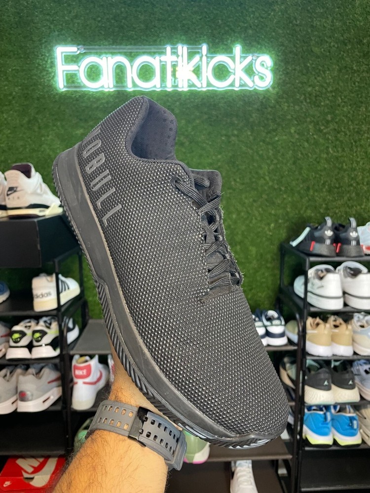 Nobull Super Fabric Mens Size 13 Shoes Triple Black Athletic Running Sneakers