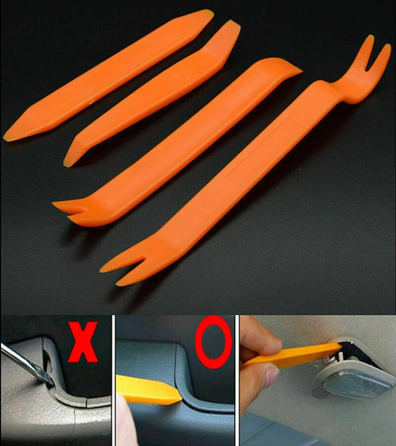 Car Plastic Trim Removal Pry Tool Kit for Dash Radio Panel Fasteners  