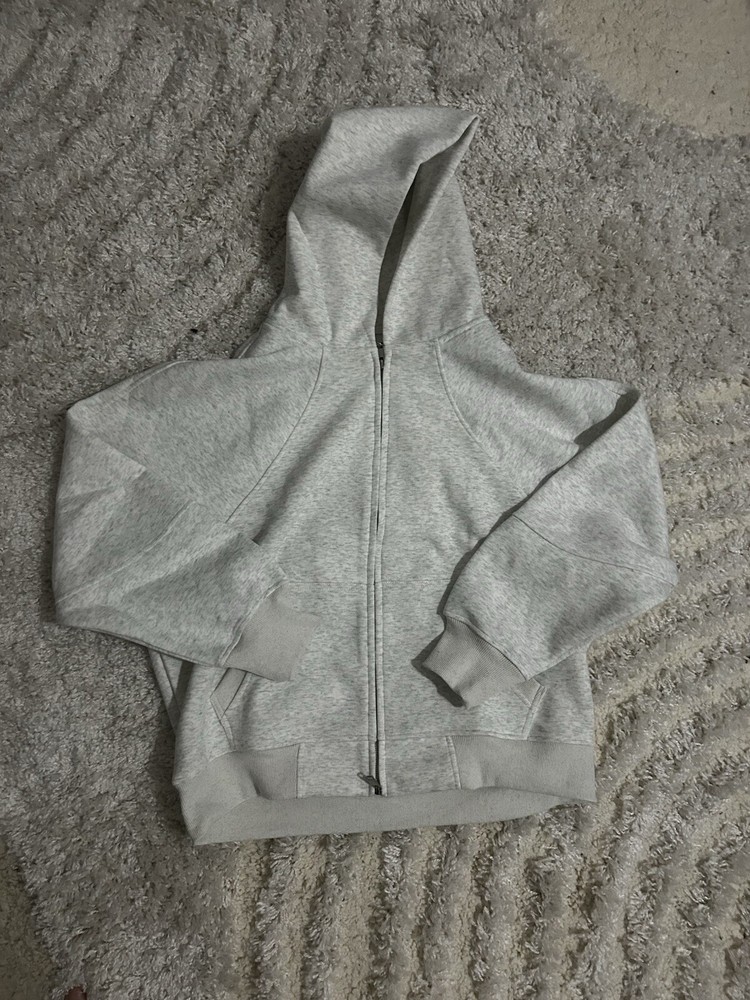 Grey (Oatmeal) Blank zip up hoodie