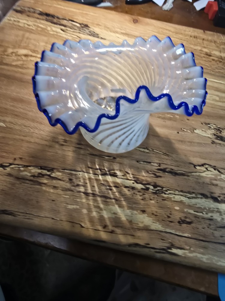 Vintage Fenton Blue Vase