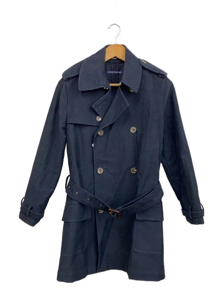 Ralph Lauren Trench Coat/6/Cotton/Nvy 3944