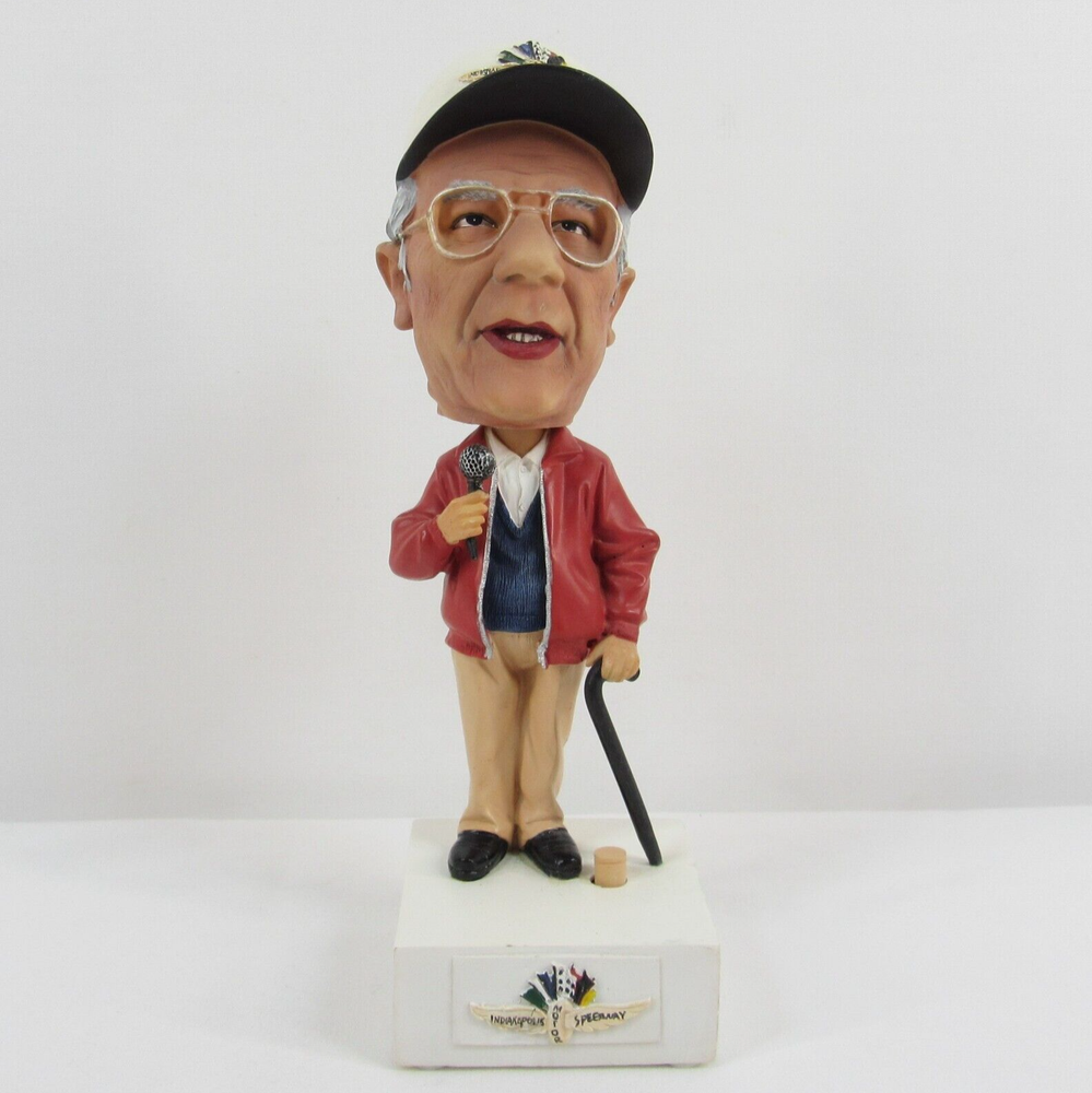 Tom Carnegie Talking Bobblehead Indianapolis Motor Speedway Track Announcer