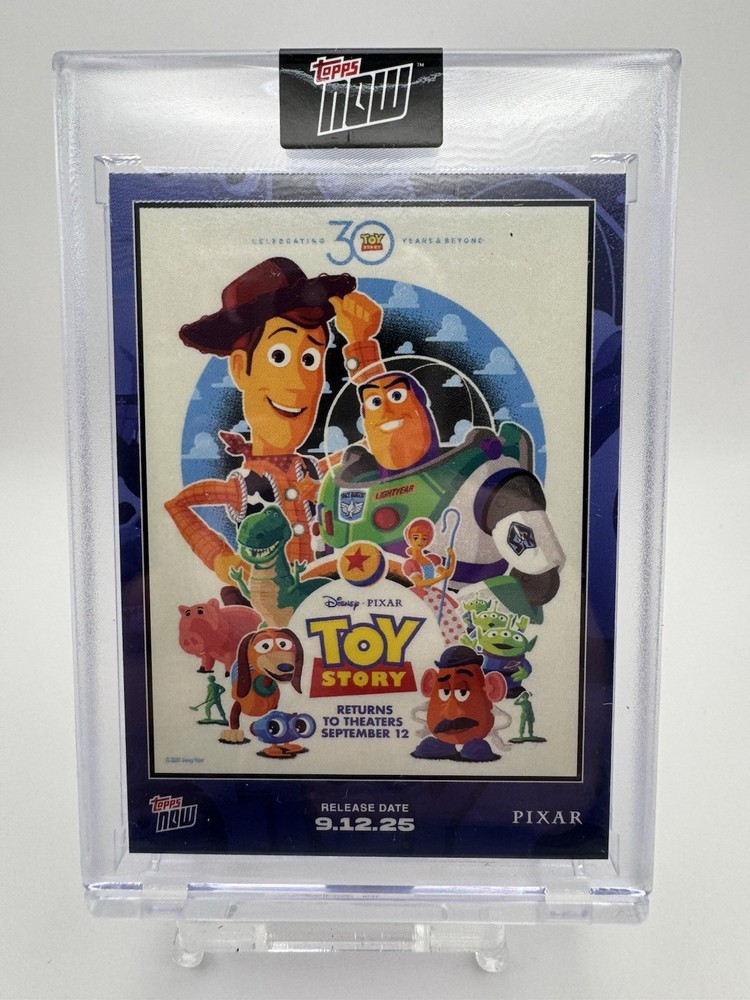 2025 Topps Now Disney Toy Story Movie 30th #TS01 Woody Buzz ENCASED