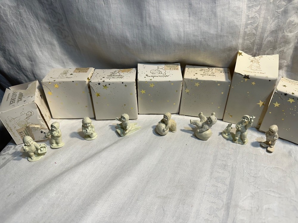 7 boxes snowbabies miniatures department 56