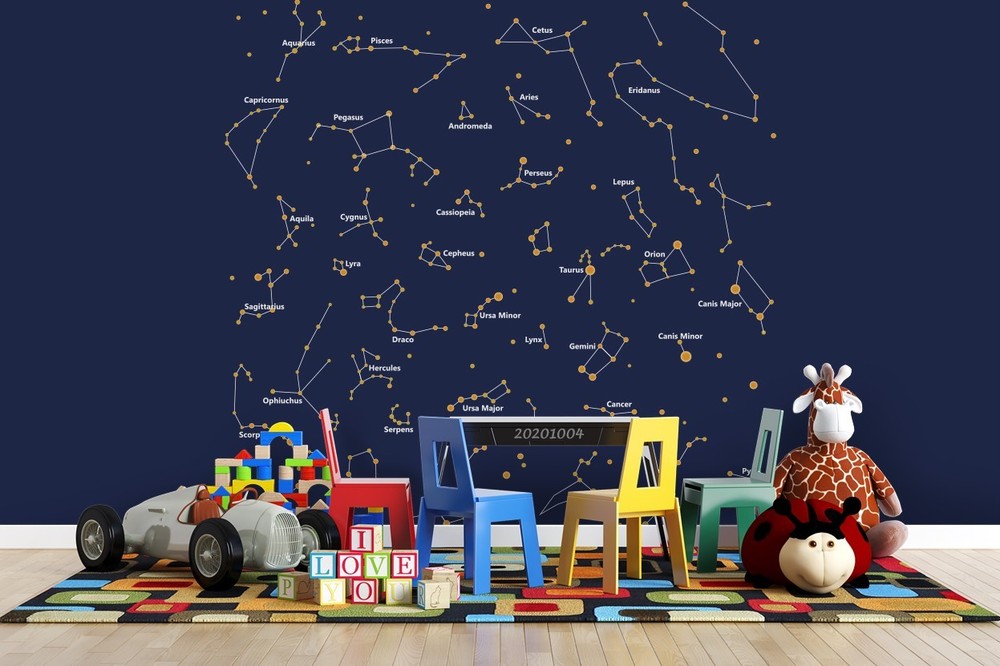 3D Constellation Illustration Wall Murals Wallpaper Murals Wall Sticker