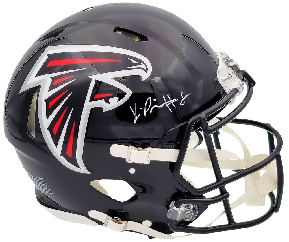 SALE! KYLE PITTS AUTOGRAPHED FALCONS BLACK FULL SIZE AUTHENTIC HELMET BECKETT