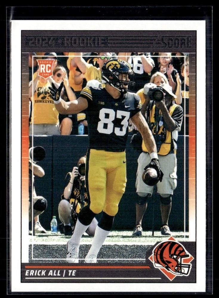 2024 Score Rookie Signatures Erick All Rookie Cincinnati Bengals #386