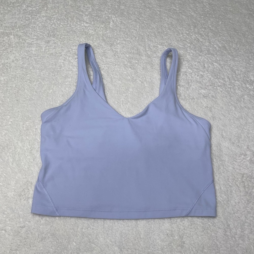 Womens Lululemon Align Tank Cropped lavender W1CW8S sz 10