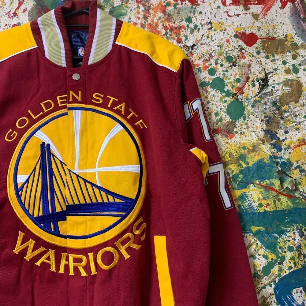 Golden State Warriors Stadium Jacket Men’s Fall/Winter Outerwear Size M-2XL