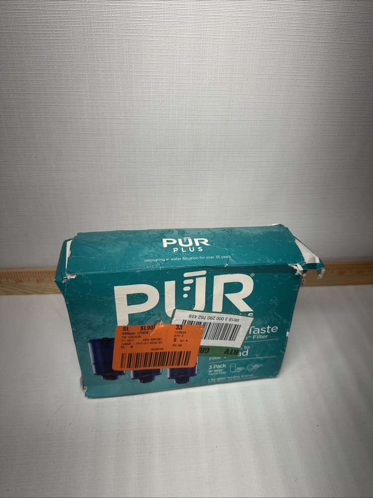 PUR RF-9999-3 3-Stage Faucet Filter Replacement Cartridge - Blue (Pack of 3)