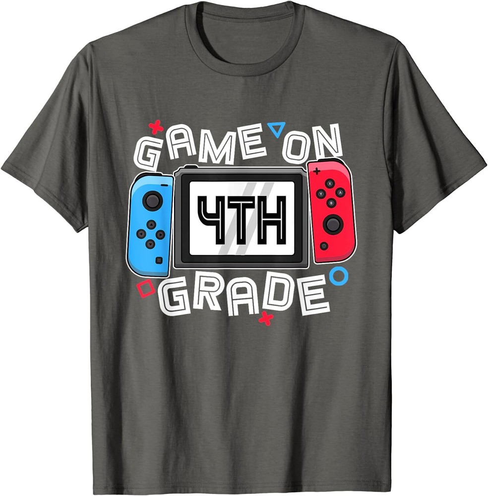 Back To School Game On 4th Grade Funny Gift Unisex T-Shirt-image