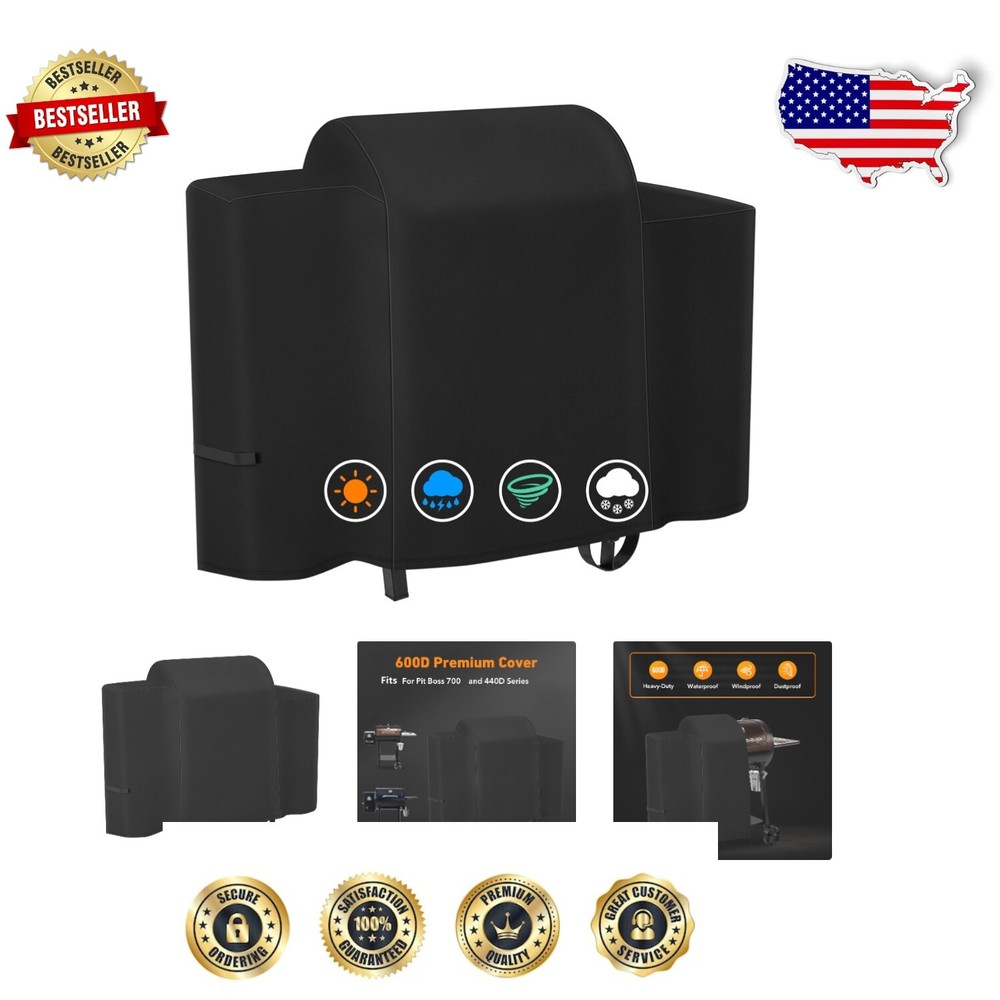 Heavy-Duty BBQ Grill Cover: Fits Pit Boss Rancher 700 & More - Waterproof Guard