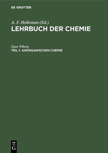 Egon Wiberg Anorganischen Chemie (Hardback)