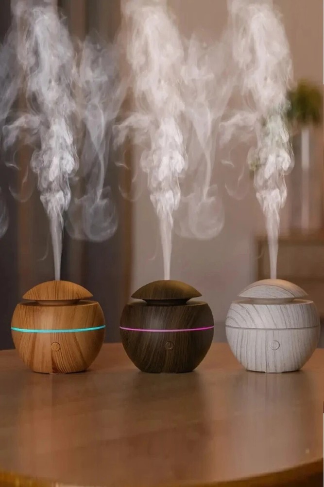 Compact Mini Ultrasonic Humidifier with Aromatherapy Functionality