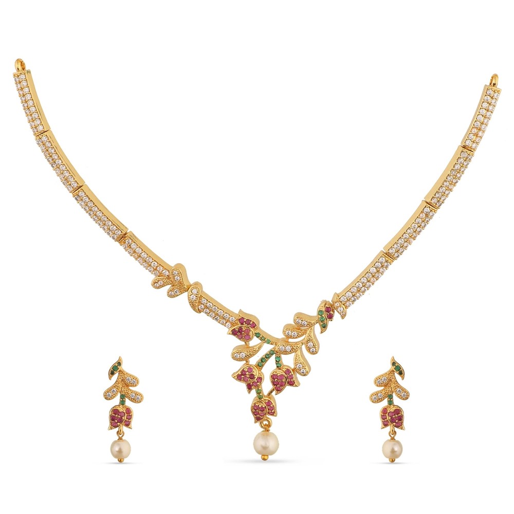 TARINIKA Jivisha Necklace and Earring Set for Bridal Wedding Jewelry Women s...