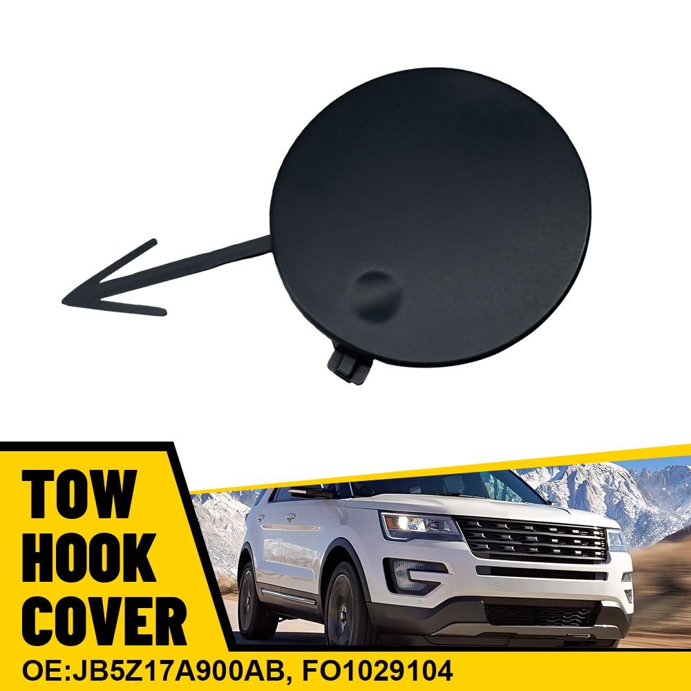 For 2018-2019 Ford Explorer Front Bumper Tow Hook Cap Eye Cover JB5Z17A900AB