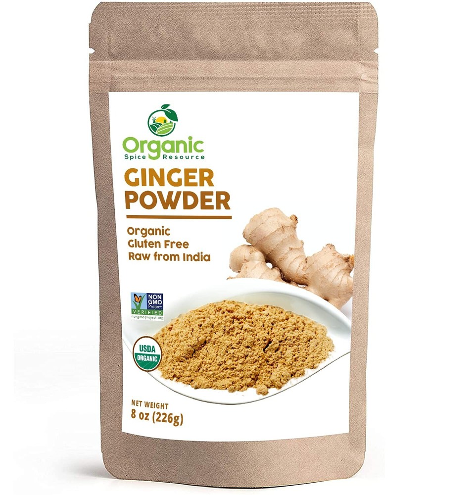 Organic Ginger Powder | 8 Oz (226G) | USDA Organics and Non-Gmo Verified Project