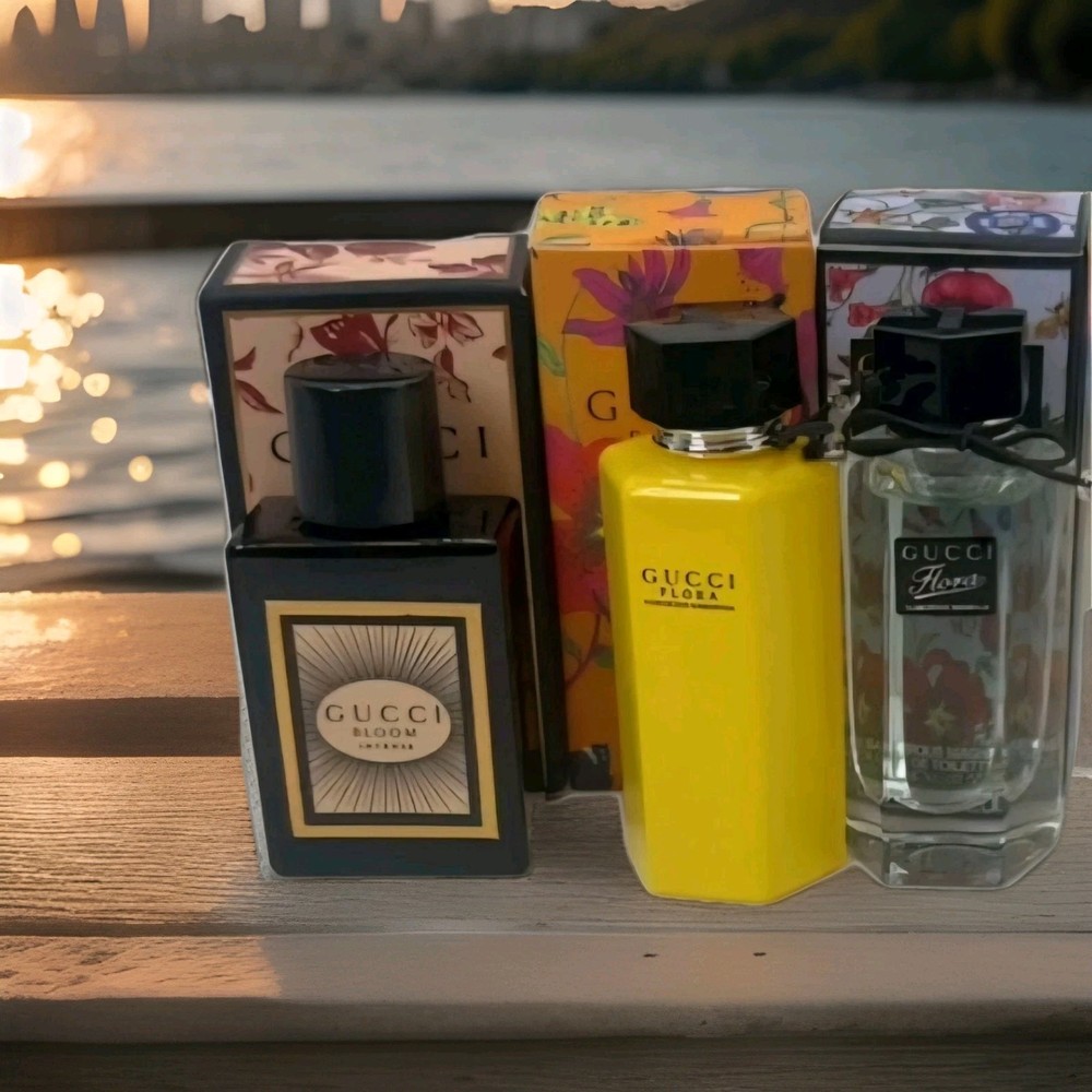 Gucci Guilty Mini Perfume Set! Guilty Black & Yellow + Premier - 3 Bottles NIB