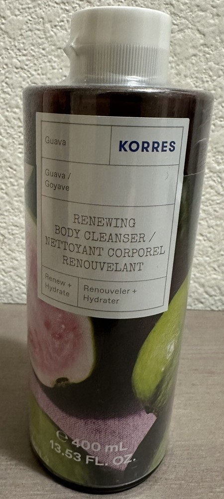 KORRES Guava Shower Gel Body Wash 13.5 oz Refreshing Large Size