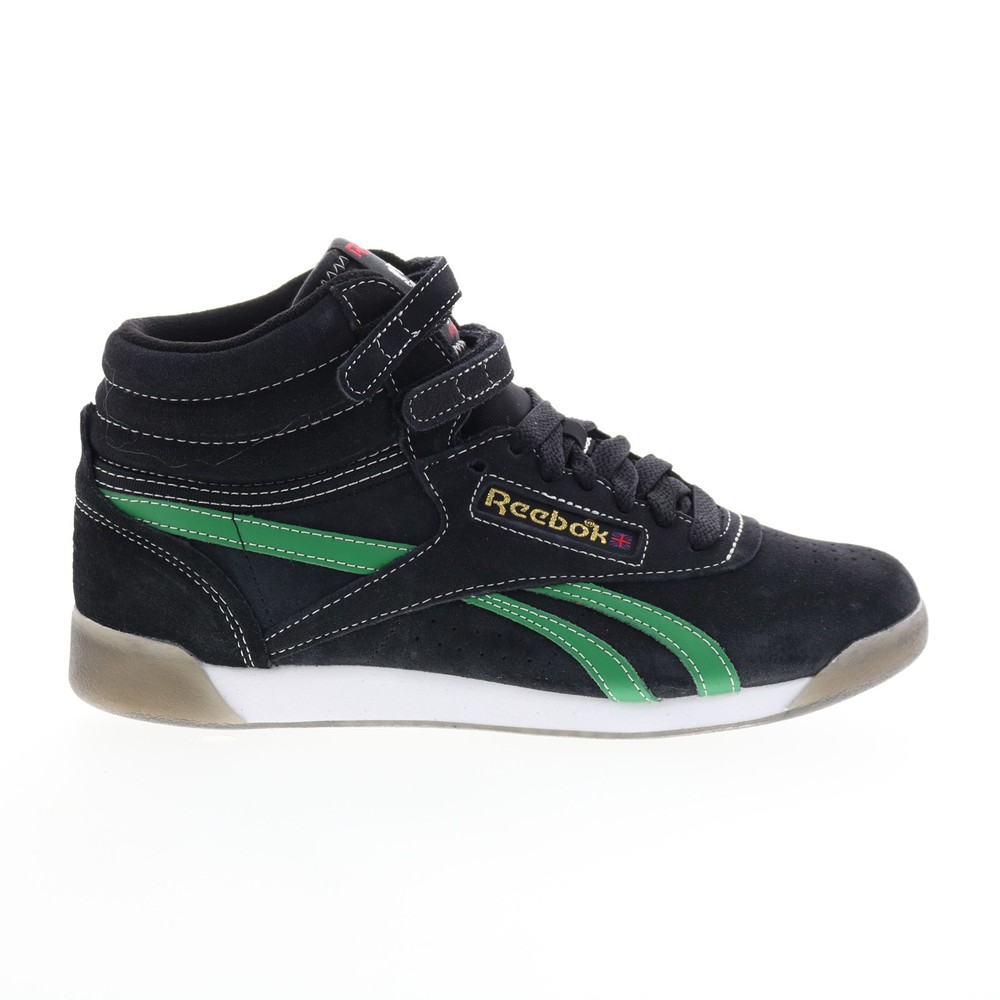 Reebok Freestyle Hi Womens Human Rights Sneakers in Black  