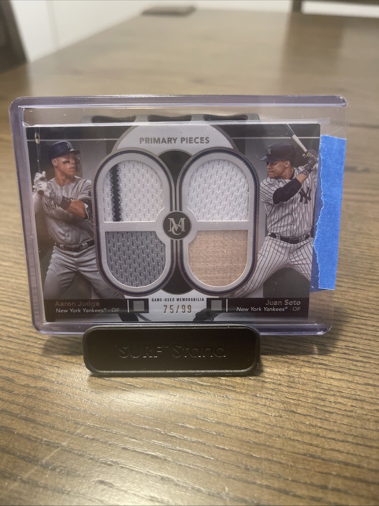 2024 Topps Museum Collection Aaron Judge/Juan Soto Primary Pieces Quad Relic /99