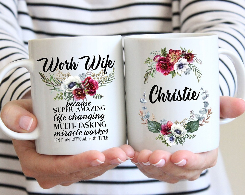 Work Wife Gift Mug For Women Coworker Friend Birthday Thank You Appreciation