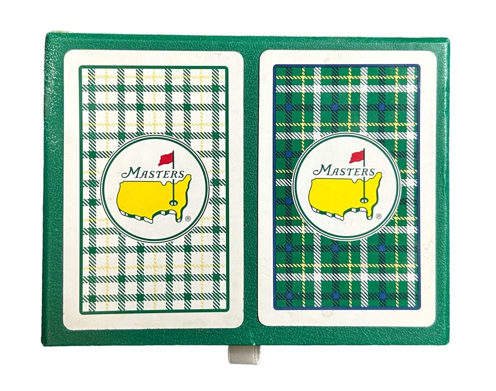 THE MASTERS - GOLF - 2 Decks Playing Cards - Plaid Design