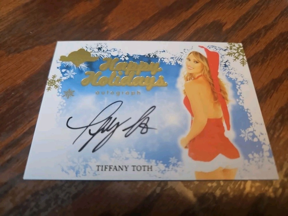 Benchwarmer 2012 Tiffany Toth Happy Holidays Autograph Gold Foil Auto Playboy