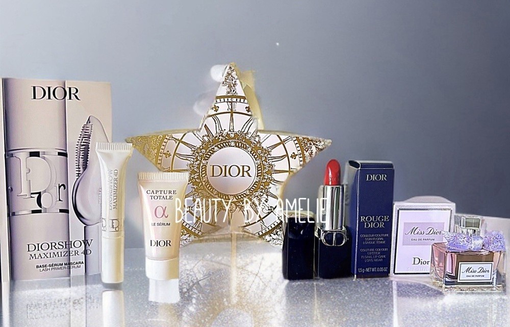Dior Beauty Travel Set with Ornament Gift Box Small Luxury Essentials NEW  