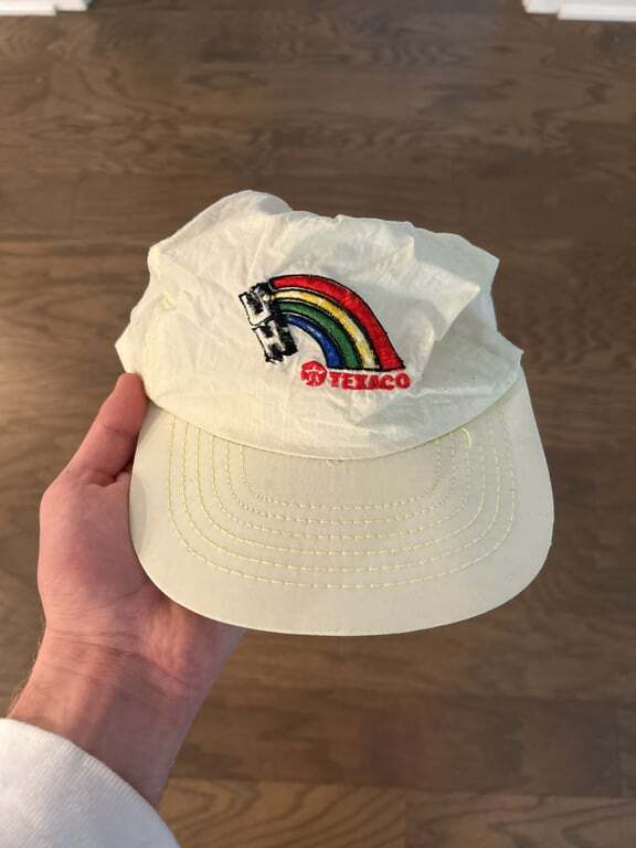 Vintage University of Hawaii Texaco Adjustable Cap with Rainbow Logo