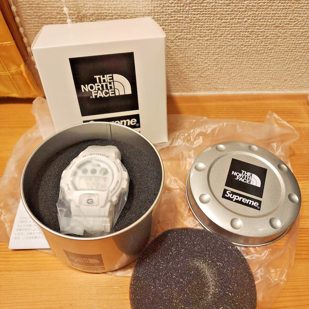 Supreme x The North Face x G-SHOCK White Watch 2022 Japan Collaboration