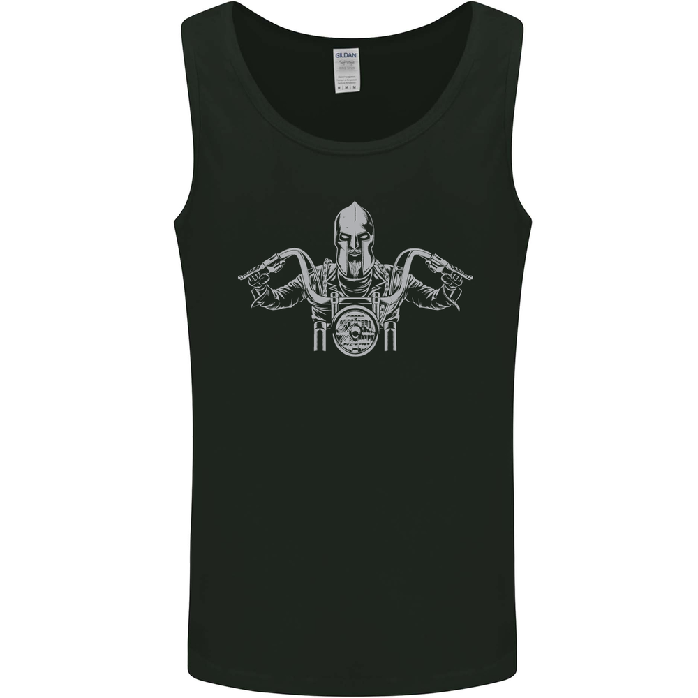 Spartan Biker Motorbike Motorcycle Mens Vest Tank Top
