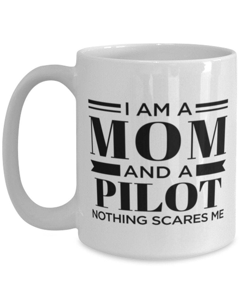 Pilot Mom Mug Funny Mother's Day Gift for Aviation Loving Moms