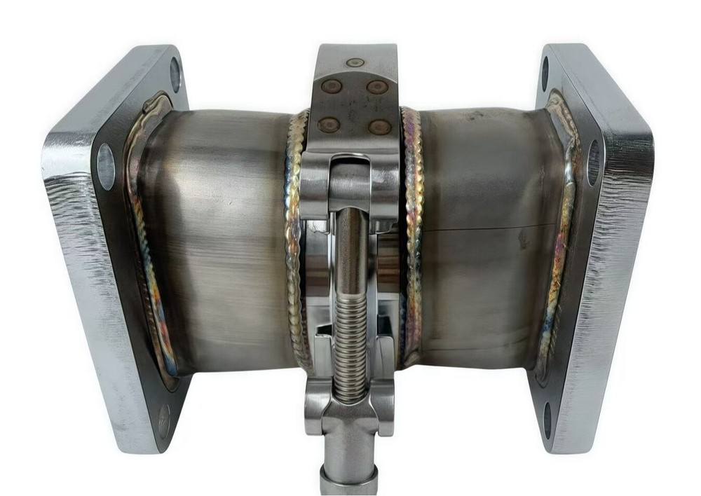 Stainless Steel T4 Turbocharger Inlet Flange with V-Band Rotation Adapter