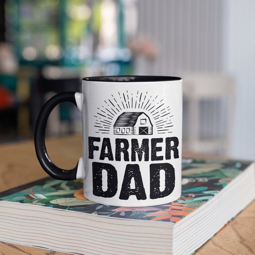 Farmer Dad Mug Farming Dads Coffee Mugs Fathers Day Tumbler Travel Mug Beer Can