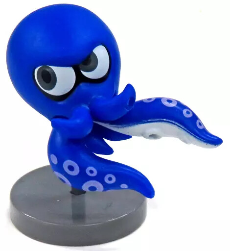 Candy Toy Mini Figure Octopus Blue Chocolate Egg Splatoon 3